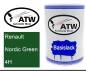 Preview: Renault, Nordic Green, 4H: 500ml Lackdose, von ATW Autoteile West.